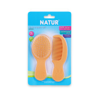 ราคา Natur ชุดแปรงหวีผม สำหรับเด็ก เนเจอร์ แปรงหวีผมเด็ก ปลอดภัยต่อหนังศรีษะเด็ก หวีผมเด็ก แปรงหวีผมเด็กแรกเกิด (17651088035)
