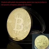 ราคา สหรัฐอเมริกาStock 1 xหายากชุบทอง 1ozเหรียญBitcoinสะสมของขวัญเหรียญบิทคอยน์คอลเลคชั่นศิลปะ (3853310997)