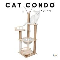 ราคา คอนโดแมว 40x40x132 cm Panda Cat tree บ้านแมว 4 ชั้น มีโดมใส (21069515036)