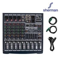 Sherman เพาเวอร์มิกเซอร์ 1000W 6CH รุ่น APM-006