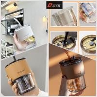 ราคา แก้วใส่น้ำ แก้วกาแฟแบบใส 450 ml สไตล์มินิมอล พร้อมหลอดแก้ว มีฝาปิดและปลอกซิลิโคนกันความร้อน (20570457449)