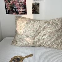 ราคา ปลอกหมอนชุดเดียว ปลอกหมอนผ้าฝ้ายลายทแยงผ้าฝ้ายลายดอกไม้เล็กๆสดใสน่ารักสำหรับหอพักนักเรียนปลอกหมอนเดี่ยว (14358896715)