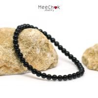 ราคา หินนิลดำ Onyx 4 มิล แร่รัตนชาติ มณีนิล หินมงคล หินสี หินนำโชค กำไลหินมงคล กำไลหิน กำไลข้อมือ กำไลหินเสริมดวง หินสีดำ By Meechok (7508102372)