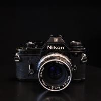 ราคา กล้องฟิล์ม Nikon EM lens 50 f2 บากท้าย ai (13379153356)