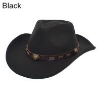 ราคา หมวกคาวบอยหมวกแนวแจ๊สแฟชั่นสไตล์ตะวันตกผ้าสักหลาดกว้างวินเทจ X STARRY หมวกอัศวินหมวกกลางแจ้ง (17278046170)