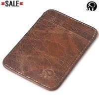 ราคา TRUSTY กระเป๋าเงินหนังวัวแท้ กระเป๋าสตางค์แบบบาง Genuine Leather Card Holder Wallet Elephant 1486 1587 2795 (399825818)