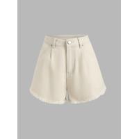 ราคา Cider Cider KPOP Solid Denim Tassel Shorts กางเกงยีนส์ขาสั้นผู้หญิง กางเกงแฟชั่นผญ ผ้าเดนิม สไตล์เกาหลี ลุคชิวๆ (20727601568)