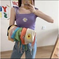 ราคา SpinnyHouse เสื้อสายเดี่ยวปักดอกเดซี่ สายผูกไหล่ งานนำเข้าKOREA เนื้อผ้าไหมพรมพร้อมส่งจ้า เดซี่ (8455048103)