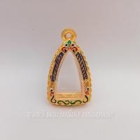 ราคา กรอบพระ กรอบพระเงินผสมชุบทอง ทรงใส่รูปหล่อ พระชัยวัฒน์เล็ก กว้าง1 4 สูง2 4ซม ขนาดจอกระจก (16211218881)