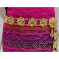 ราคา เข็มขัดเงินรมดำ สีทอง ต่อดอกใส่กับชุดไทยสวยๆ ยาว50นิ้ว (21102879699)