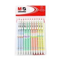 ราคา ปากกาลูกลื่น 0 5มม น้ำเงินด้ามคละ 12ด้าม M G FBP46448 (12882520627)