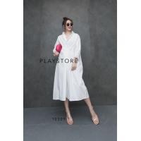 ราคา ป้าย Mirrorsister 10309 1 เดรสเชิ้ตคอจีนแขนยาวทรงเก๋ แต่ง Drap ขยุ้มรูปx ตรงกลางลำตัวทั้งด้านหน้าและด้านหลัง (11432920344)