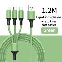 ราคา ส่งไวจากไทย สายชาร์จไอโฟน สายชาร์จ USB แบบ 3in1 3หัว สายชาร์จเร็วสายชาร์จ USB สำหรับ Micro USB iPhone Type C Liquid Cable สายชาร์จUSBแบบชาร์จเร็ว (20534176618)