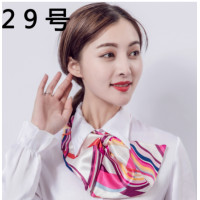 ราคา ผ้าพันคอ ผ้าพันคอยูนิฟอร์ม ชุดทำงาน ชุดนักศึกษา พนักงานต้อนรับ ผ้าไหมซาติน ผ้านุ่ม ลื่น สีสวยสดใส พร้อมส่ง (19611534935)