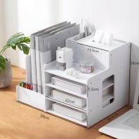 ราคา ชั้นวางเอกสาร บนโต๊ะทำงาน DIY รุ่น ชั้นวางของ ชั้นเก็บของบนโต๊ะทำงาน (21158829936)