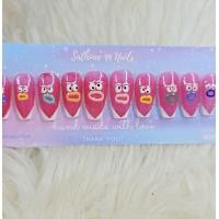 ราคา เล็บปลอมสำเร็จรูป แถมฟรีกาวตะไบทุกชุดฟรี (20825922904)