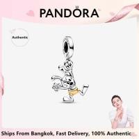 ราคา Disney 925 sterling silver 100th Anniversary Oswald Dangle Charm fit Pandora bracelet women fashion DIY jewelry gift for girlfriend (17645246600)