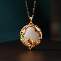 ราคา Her Lab Jewelry สร้อยคอจี้รูปเสือจักรราศีสีทอง24K สร้อยคอหยกเทียมสีขาวฝังเลี่ยมของผู้หญิงสร้อยคอแฟชันย้อนยุคน่ารักพร้อมจี้จาง (20430215485)