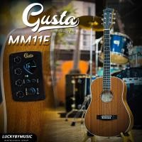 ราคา ฟรีกระเป๋า กีต้าร์โปร่งไฟฟ้า Gusta รุ่น MM11 ไม้หน้ามะฮอกกานี ขนาด 34 นิ้ว สเปคสุดคุ้ม ทรง Mini กีตาร์โปร่งไฟฟ้าบอดี้ขนาดพกพา (20633471578)