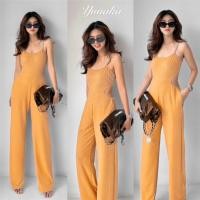 ราคา จั้มสูทสายเดี่ยวขายาว เพิ่มดีเทลเว้าช่วงเอว โชว์สัดโชว์ส่วนกันนิดๆหน่อย Yunaka (20694583173)
