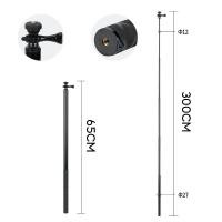 ราคา ไม้เซลฟี่ Invisible Selfie Stick ยาว 3 เมตร Super Long Selfie Stick สำหรับกล้อง GoPro Insta360 SJ GOPRO MAX 360 (20422314496)