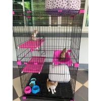 ราคา กรงแมว 2 ชั้น 2 ประตู มีชั้นนอนและกระโดด กว้างมากกก คอนโดแมว (9477655233)