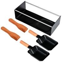 ราคา ชีสเมลเตอร์ Raclette ย่างไม่ติด Raclette ย่างชุดมินิชีสละลายกระทะที่มีการจัดการไม้ Nonstick เตาอบย่างแผ่นอุปกรณ์เสริม (15946348983)