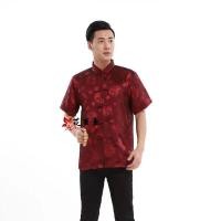 ราคา ผู้ชายจีนดั้งเดิมเสื้อเชิ้ตแขนสั้นรสเสื้อชายเสื้อสีแดงสำหรับฤดูร้อน (11323023151)