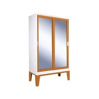 ราคา ตู้เสื้อผ้าบานเลื่อนกระจกขนาดสูง พร้อม 1 ราวแขวนและ 1แผ่นชั้น รวมขาทรงสูง เลือกกระจกได้2 กระจกฝ้า เงา ออก e tax invoiceได้ (19574087517)