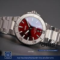 ราคา Oris Aquis Date Relief Cherry Red 41 5mm และ 43 mm สายเหล็ก Avid Time โอริส ของแท้ ประกันศูนย์ (11512894552)