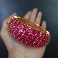 ราคา กำไลพลอยแท้ จันบุรี พม่า แกะใส่ได้ ทองอิตาลี่ (20665750462)