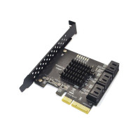 ราคา SATA PCI E Adapter 6 Ports SATA 3 0 to PCI Express X4 Expansion Card Interface Expansion Card SATA3 0 PCIe PCI E SATA Controller for HDD (20498593894)