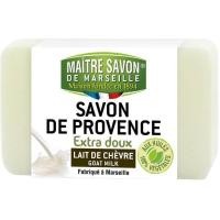 ราคา Maitre Savon de Provence สบู่ก้อนออร์แกนิค กลิ่นนมแพะ Extra Soft Soap Goat Milk 100gm (516884250)