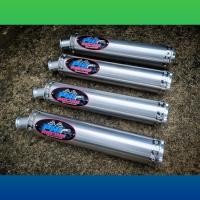 ราคา ปลายท่อมิเนียมสีเงิน ปลายท่อสูตร 2 จังหวะ ใส่ แป้น 3 รู งาน Phi Racing เสียงโครตเพราะ (10626491373)