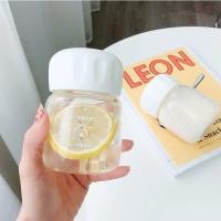 ราคา Water bottle size 300 Portable water bottle transparent water bottle portable water bottle for kids to school leak proof rubber (19954100911)