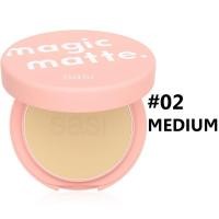 ราคา A D แป้งตลับ ใหม่ แป้ง ศศิ เมจิก แมท โกลว์ ฟาวน์เดชั่น พาวเดอร์ SASI Magic Matte Glow Foundation Powder แป้งตลับคุมมัน แป้งฝุ่น แป้งพัฟ (15179033876)