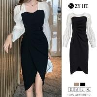 ราคา ZY HT EraVogue เดรสผู้หญิง เดรสไปงานแต่ง เดรสสีกากี สีดำ เดรสทำงาน เดรสเกาหลี ชุดเดรสสาวอวบ ชุดเดรสแฟชั่น เดรสออกงาน พร้อมส่ง 4478 (7927395305)