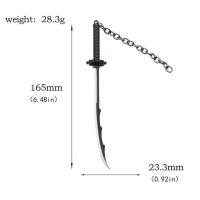 ราคา อะนิเมะ Bleach อาวุธพวงกุญแจ Zangetsu Zanpakutou Samurai Royal Steel Katana ดาบมีดจี้ Keyring เครื่องประดับพวงกุญแจโลหะ (20517527863)