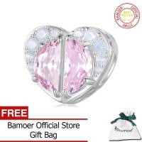 ราคา BAMOER ลูกปัดรูปหมีรูปดาวสีชมพู925เงินสเตอร์ลิงเสน่ห์ของปลาโลมาสำหรับสร้อยข้อมือและกำไลข้อมือผู้หญิงงานประดิษฐ์ทำมือรูปหัวใจสีชมพู SCC2638เครื่องประดับแฟชั่น (20183308803)