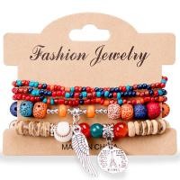 ราคา Boho ชุดสร้อยข้อมือลูกปัดข้าวหลากสีสำหรับผู้หญิงกำไลข้อมือแฟชั่นเครื่องประดับอัญมณีสำหรับปีกเสน่ห์หอไอเฟล (19760876377)