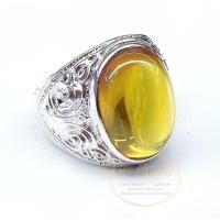 ราคา แหวนบุษราคัม แหวนเงินแท้ พลอยบุษราคัม cz YTG 5086 (17436300328)