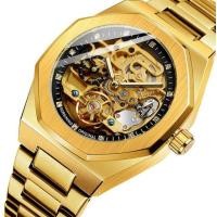 ราคา 2022 Forsining Tourbillon Wrap Mens Skeleton Watch Stainless Steel Gold Watch Men Automatic Mechanical Watches Relogio Masculino (16947064283)
