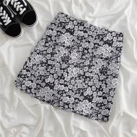 ราคา suysuy พร้อมส่ง กระโปรง ทรงเอ ลายดอก สีดำ เอวยางยืด ผ้ายืด สม็อคหลัง สายฝอ แฟชั่น ผู้หญิง (21257078602)