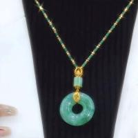 ราคา basevv HFH Hetian Jade พรและสร้อยคอหัวเข็มขัดสันติภาพ (20684537084)