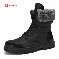 ราคา รองเท้ากันหนาว รองเท้าบูทกันหนาวบุขน รองเท้ากันหนาวผู้ชาย กันเปียก กันหิมะ (17785998408)