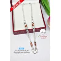 ราคา สร้อยเงินแท้สุโขทัย งานสุโขทัยแท้ ลายสี่เสา ลงยาสีแดงส้ม ห้อยพระ 1 องค์ หนัก 3 สลึง 1 บาทตัน ยาว 16 24 นิ้ว เรือนเงินแท้ (9327855143)