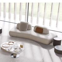 ราคา BUNISE Pebble fabric combination sofa Italian simple designer creative large flat villa living room hotel sofa TB120205 (21036867179)