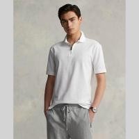 ราคา Sale Polo Ralph Lauren POLO Custom Slim Fit Stretch Mesh Polo Shirt เสื้อโปโล รุ่น MNPOKNI1N821386 สี 100 WHITE (15952650516)