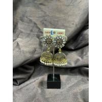 ราคา ต่างหูระฆังอินเดีย ต่างหูเจาะ สินค้าพร้อมส่ง (20632689899)