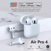 ราคา Original Air Pros 4 TWS หูฟังไร้สายบลูทูธ Mini Pod Earbuds Gaming ชุดหูฟังแฮนด์ฟรีสำหรับ Xiaomi Apple iPhone Headphones (16740570047)